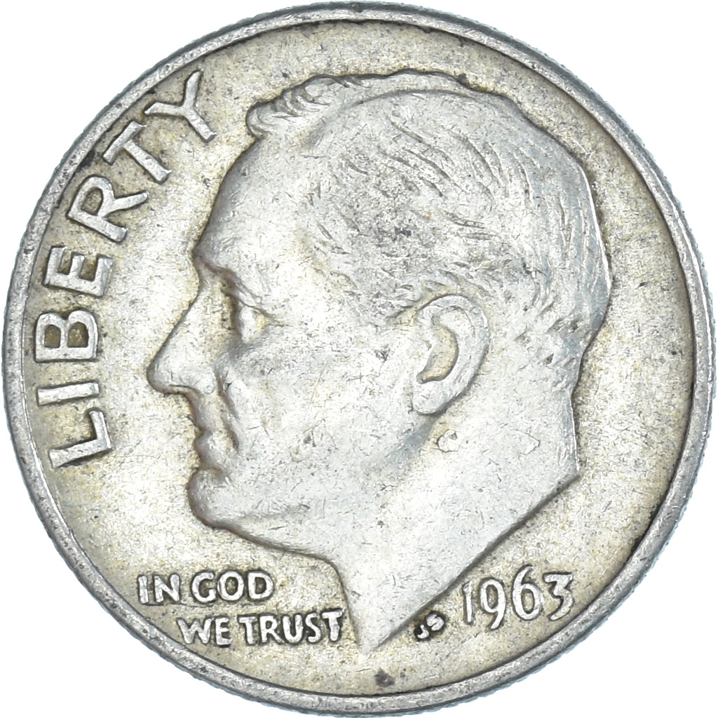 Moeda, Estados Unidos da América, Dime, 1963