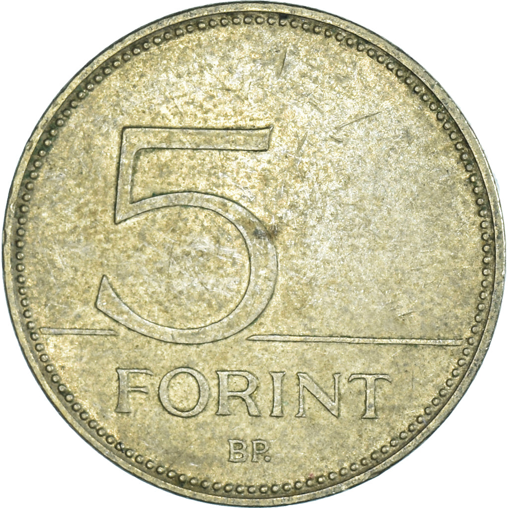 Moeda, Hungria, 5 Forint, 1996