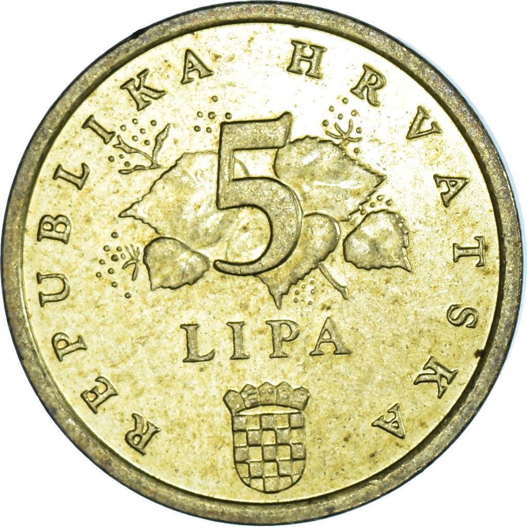 Moeda, Croácia, 5 Lipa, 2006