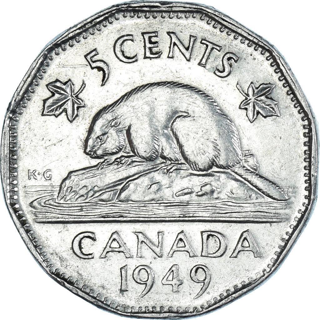 Moneta, Canada, 5 Cents, 1949