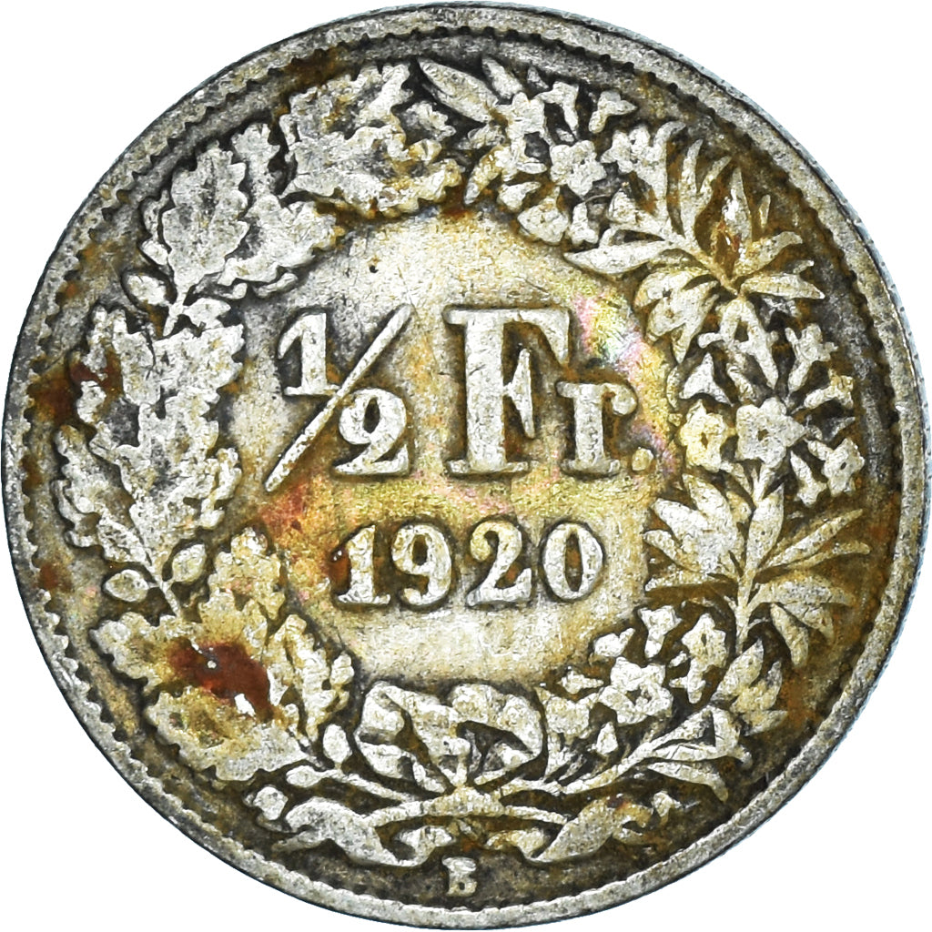 Moneta, Szwajcaria, 1/2 Franc, 1920
