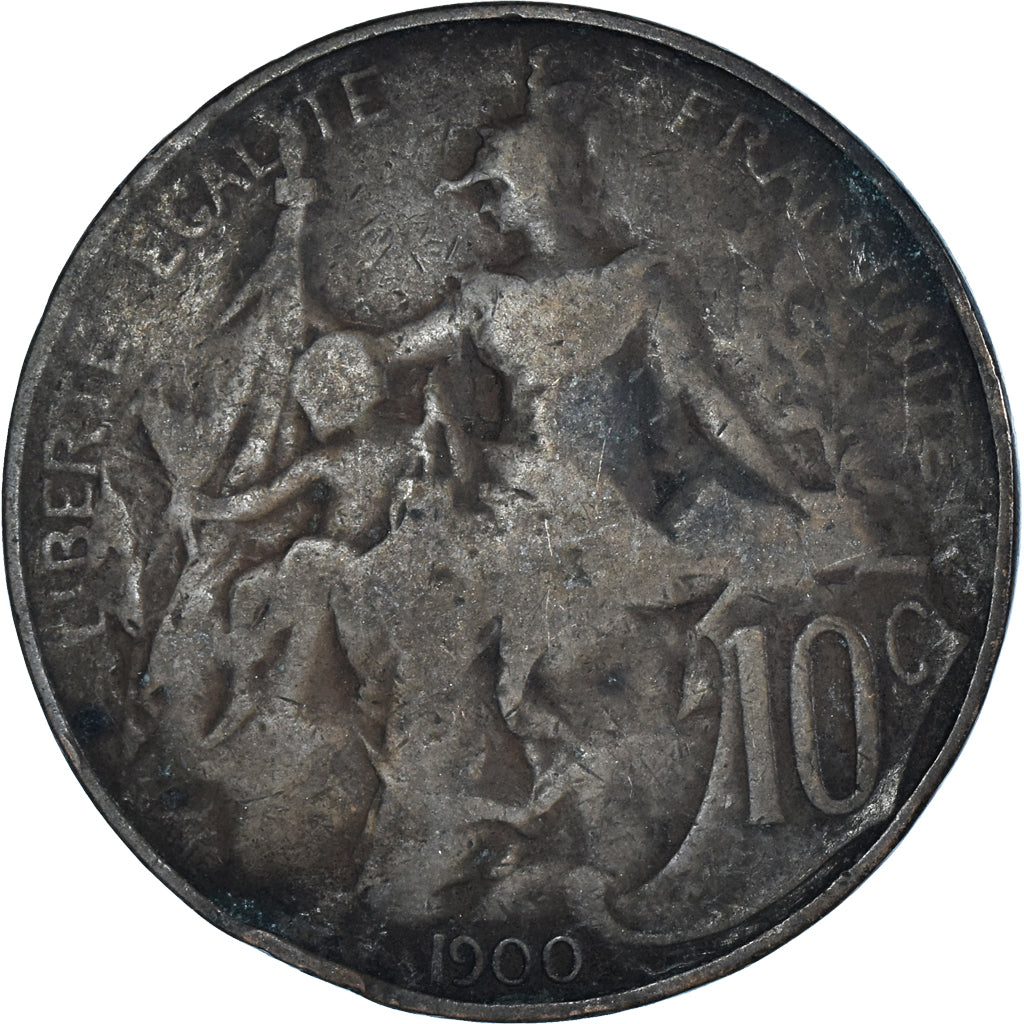 Moneda, Francia, 10 Centimes, 1900