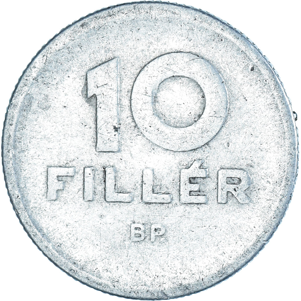 Moeda, Hungria, 10 Filler, 1958