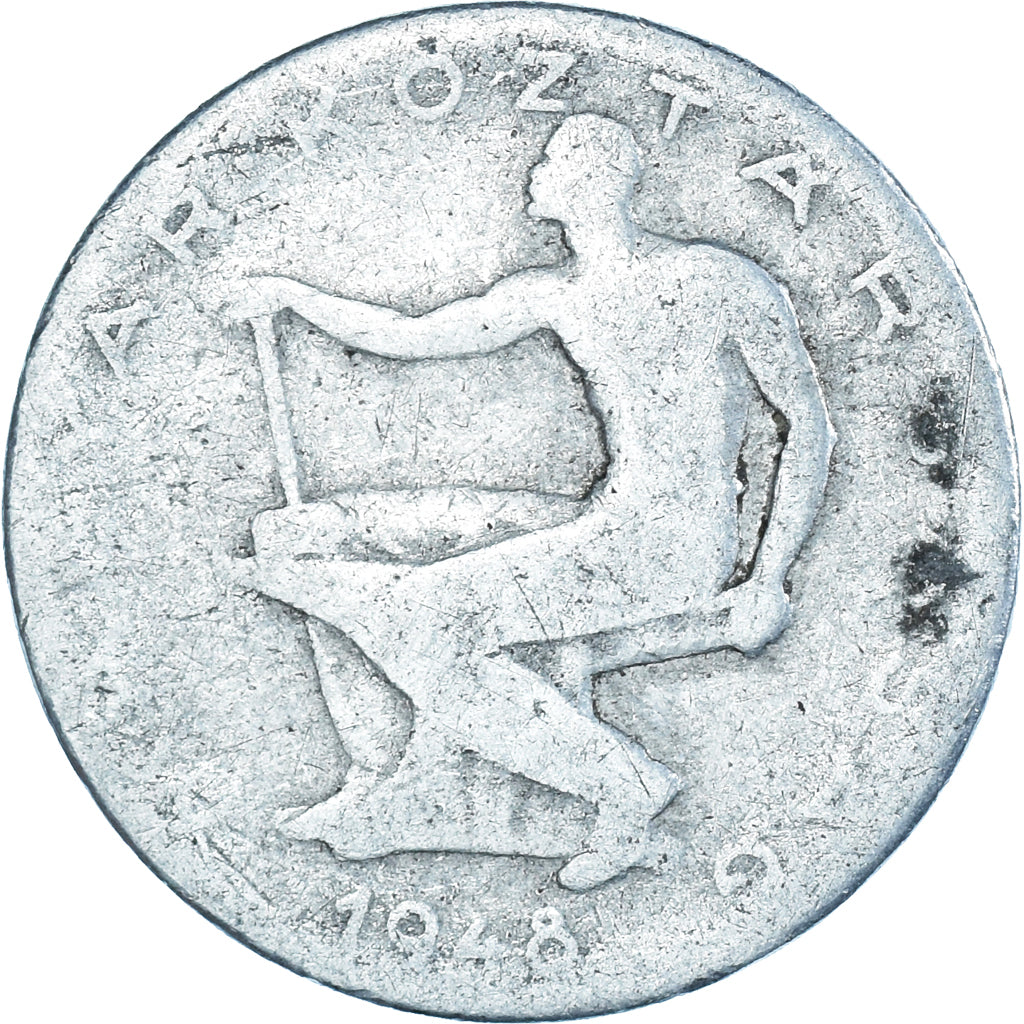 Coin, Hungary, 50 Fillér, 1948