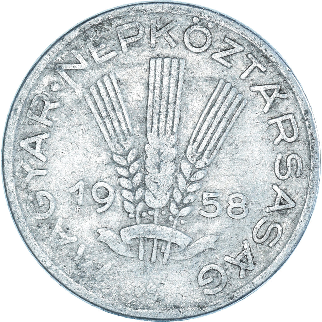 Moeda, Hungria, 20 Fillér, 1958