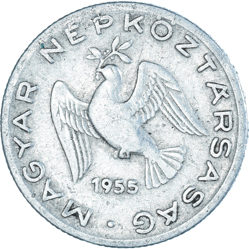 Moneta, Węgry, 10 Filler, 1955