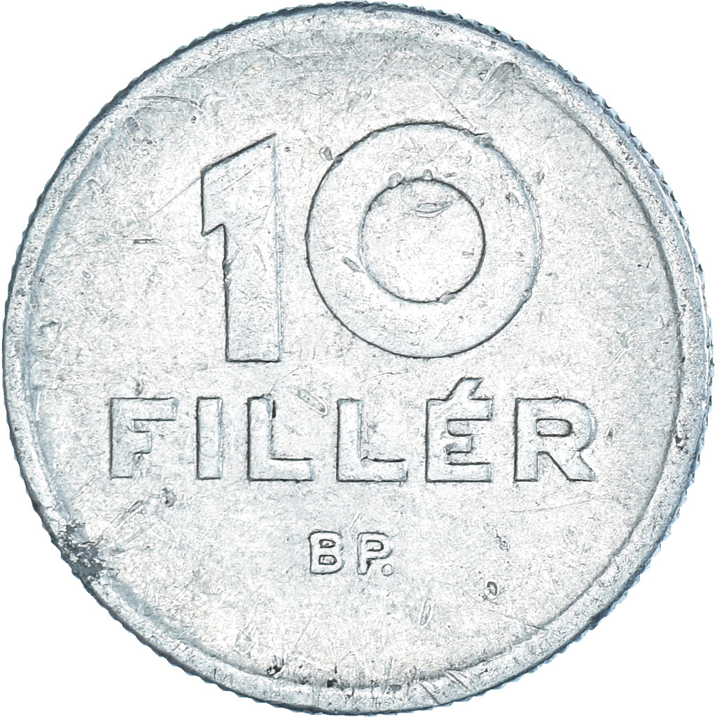 Moeda, Hungria, 10 Filler, 1961