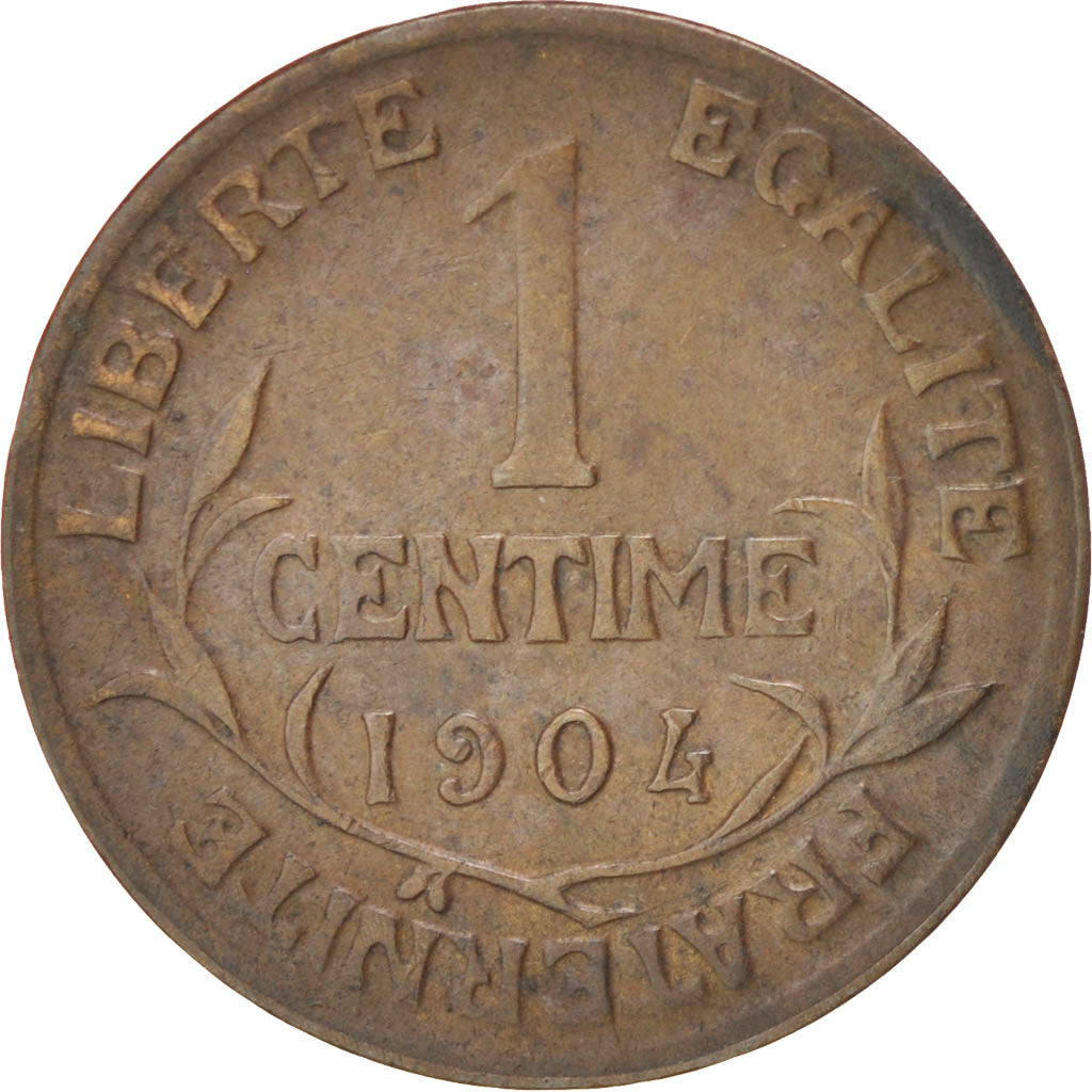 FRANCE, Dupuis, Centime, 1904, Paris, KM #840, EF(40-45), Bronze, 15, Gadoury...