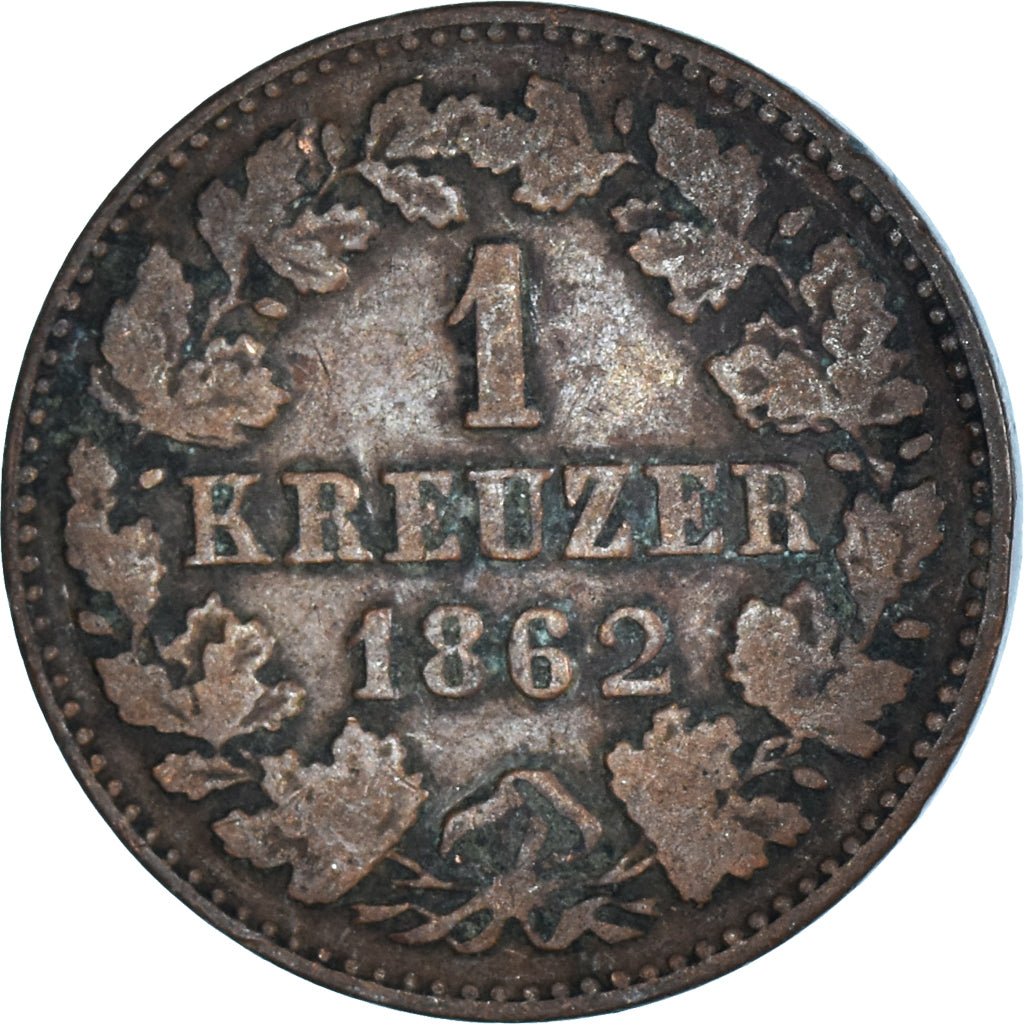 Münze, Deutsch Staaten, Kreuzer, 1862
