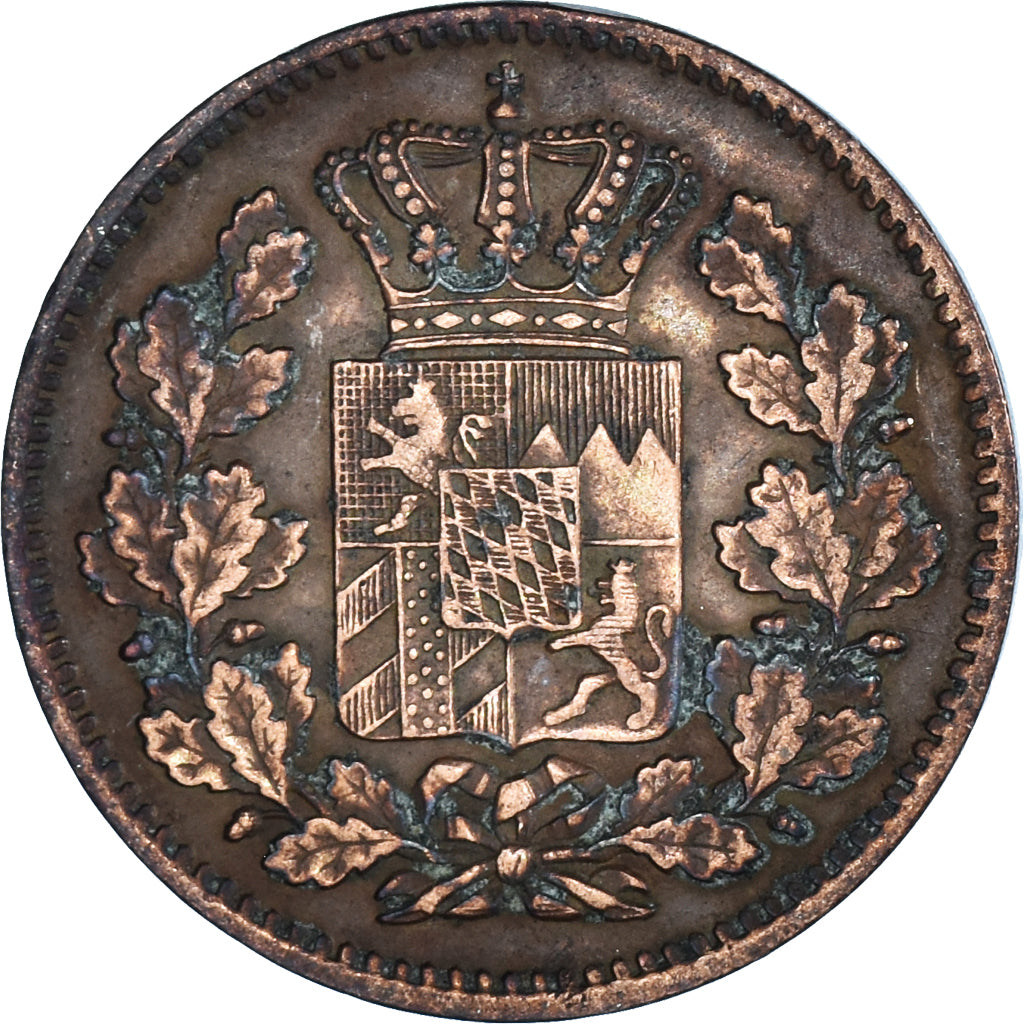 Moneta, Stati tedeschi, 2 Pfennig, 1868