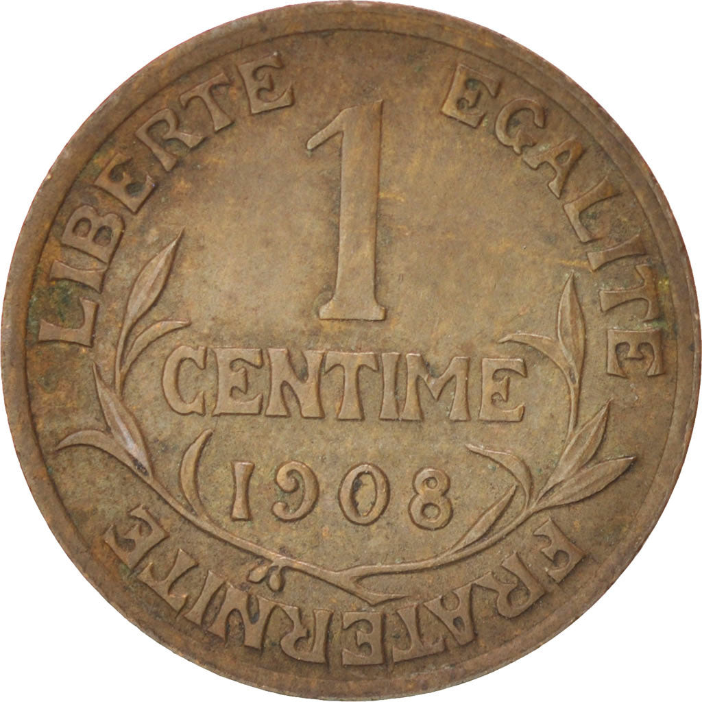 Coin, France, Dupuis, Centime, 1908, EF(40-45), Bronze, KM:840, Gadoury:90