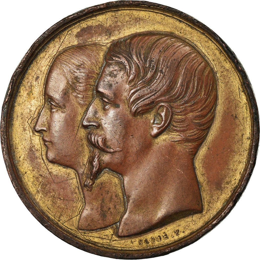 France, Médaille, Napoléon III, La Belle Jardinière, Nantes, Caqué, TB+