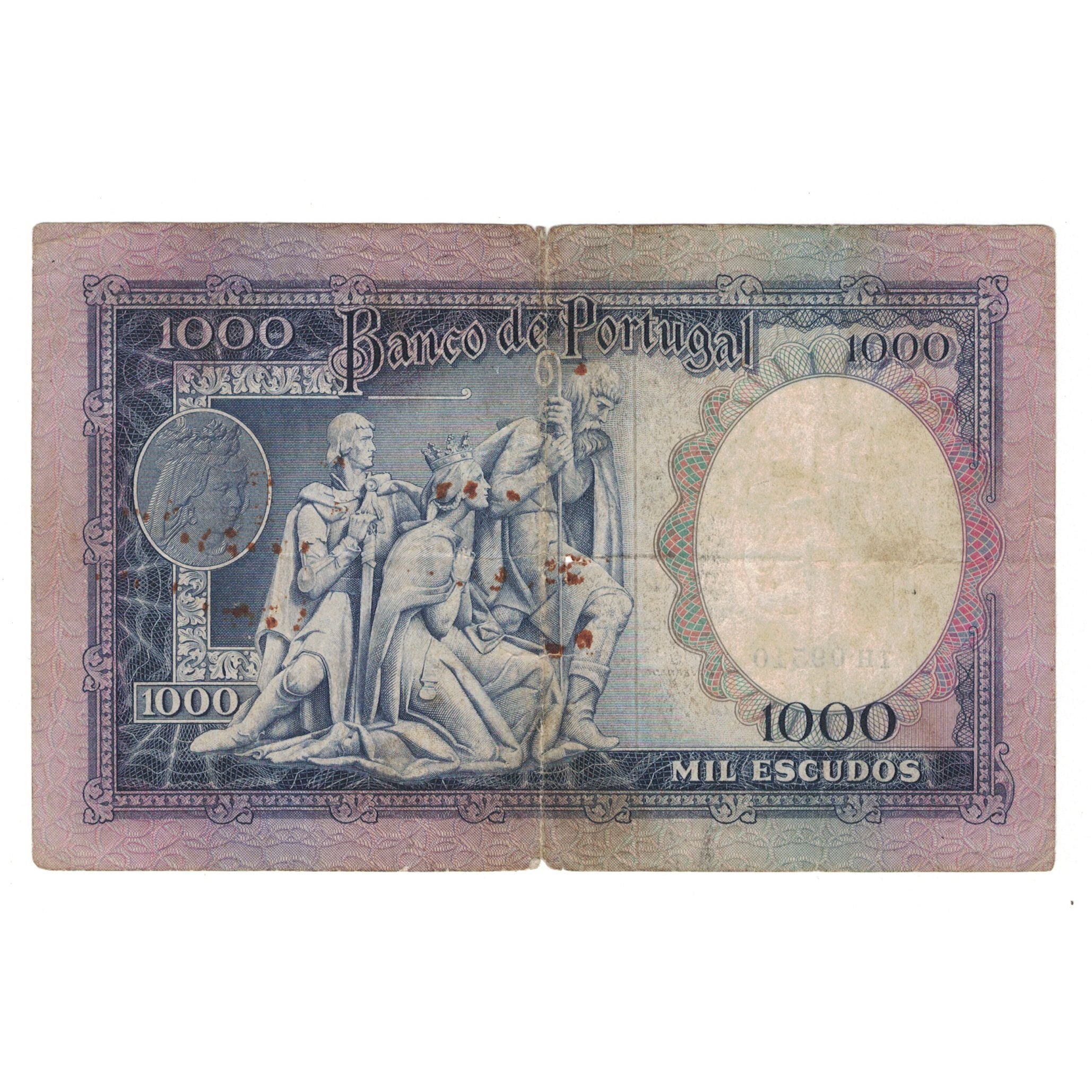 Billet, Portugal, 1000 Escudos, 1961, 1961-05-30, KM:166, TB