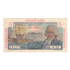 Guadeloupe, 5 Francs, VF(30-35), KM:31