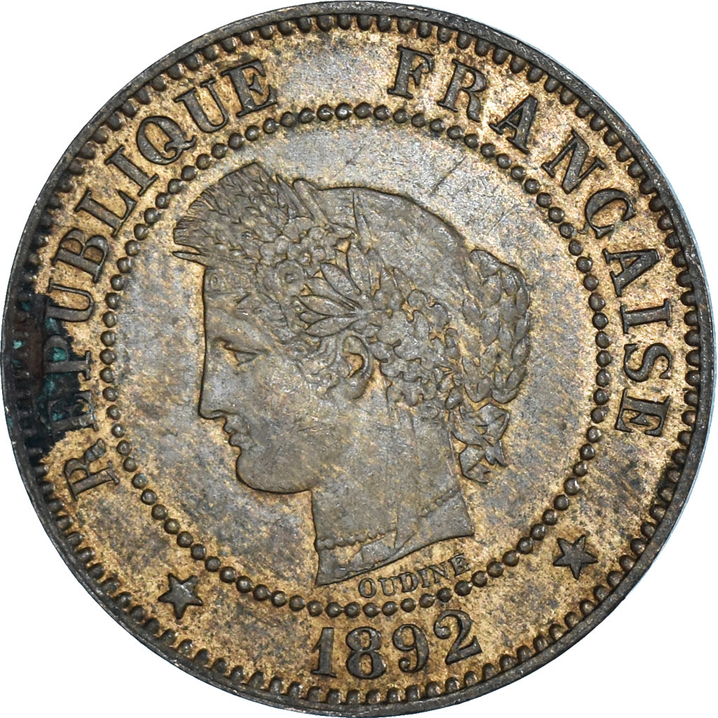 Moneta, Francia, 2 Centimes, 1892