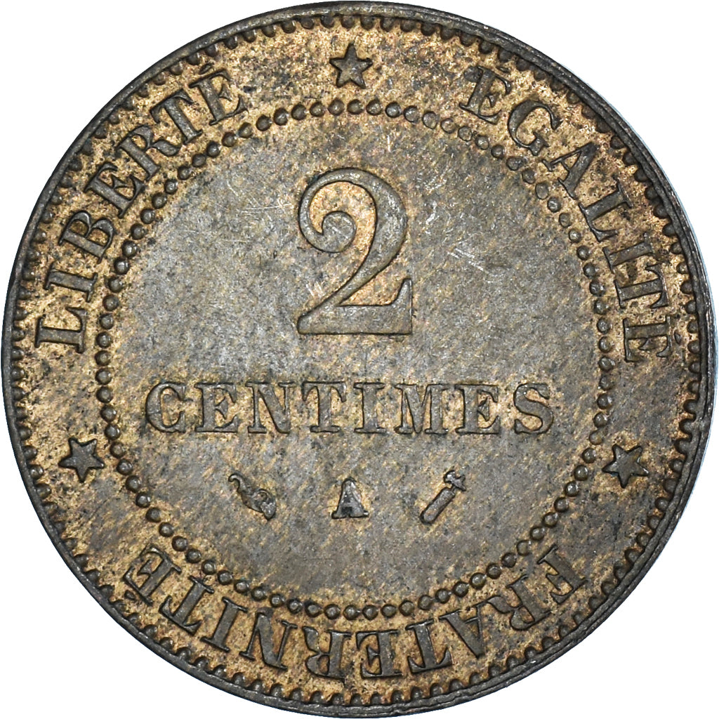 Moneta, Francia, 2 Centimes, 1892