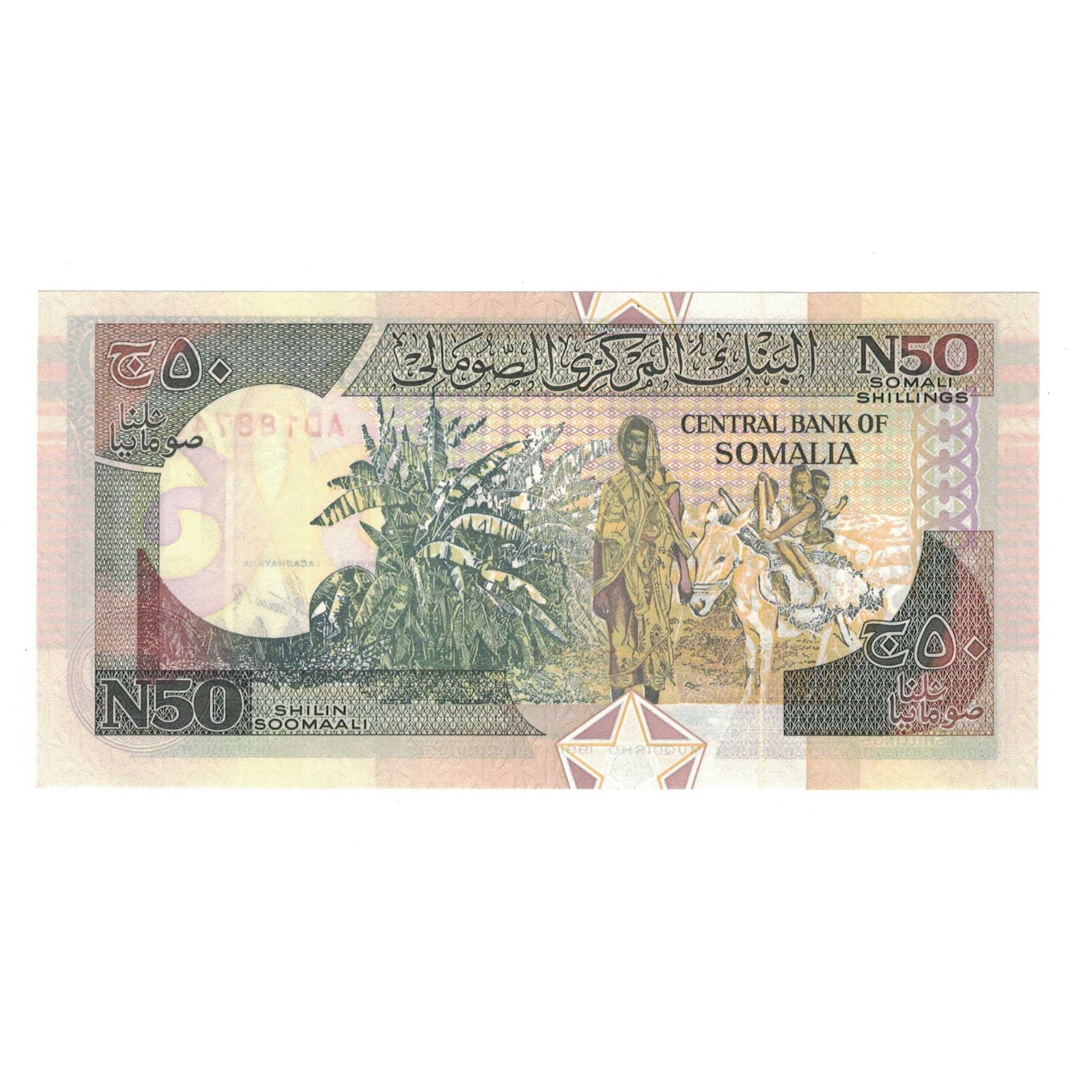 Banknote, Somalia, 50 N Shilin = 50 N Shillings, 1991, KM:R2, UNC(63)