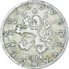 Münze, Tschechoslowakei, 50 Haleru, 1924