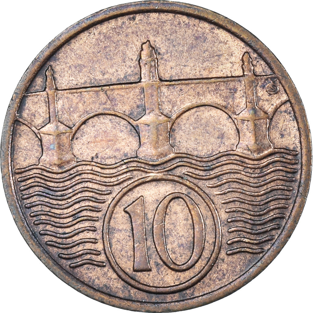 Monnaie, Tchécoslovaquie, 10 Haleru, 1937