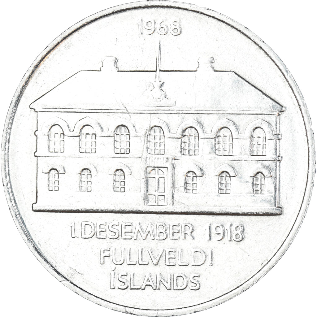 Coin, Iceland, 50 Kronur, 1968