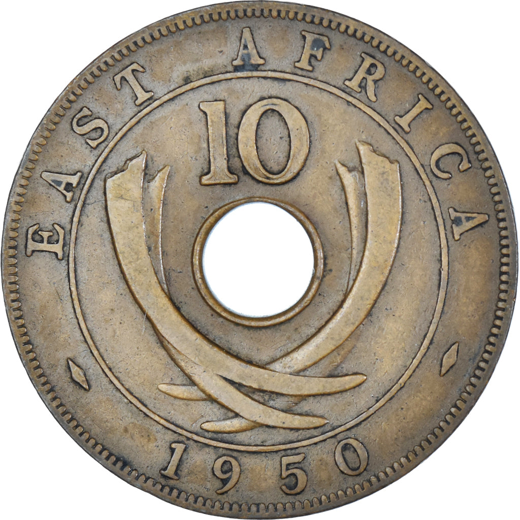 Monnaie, Afrique Orientale, 10 Cents, 1950
