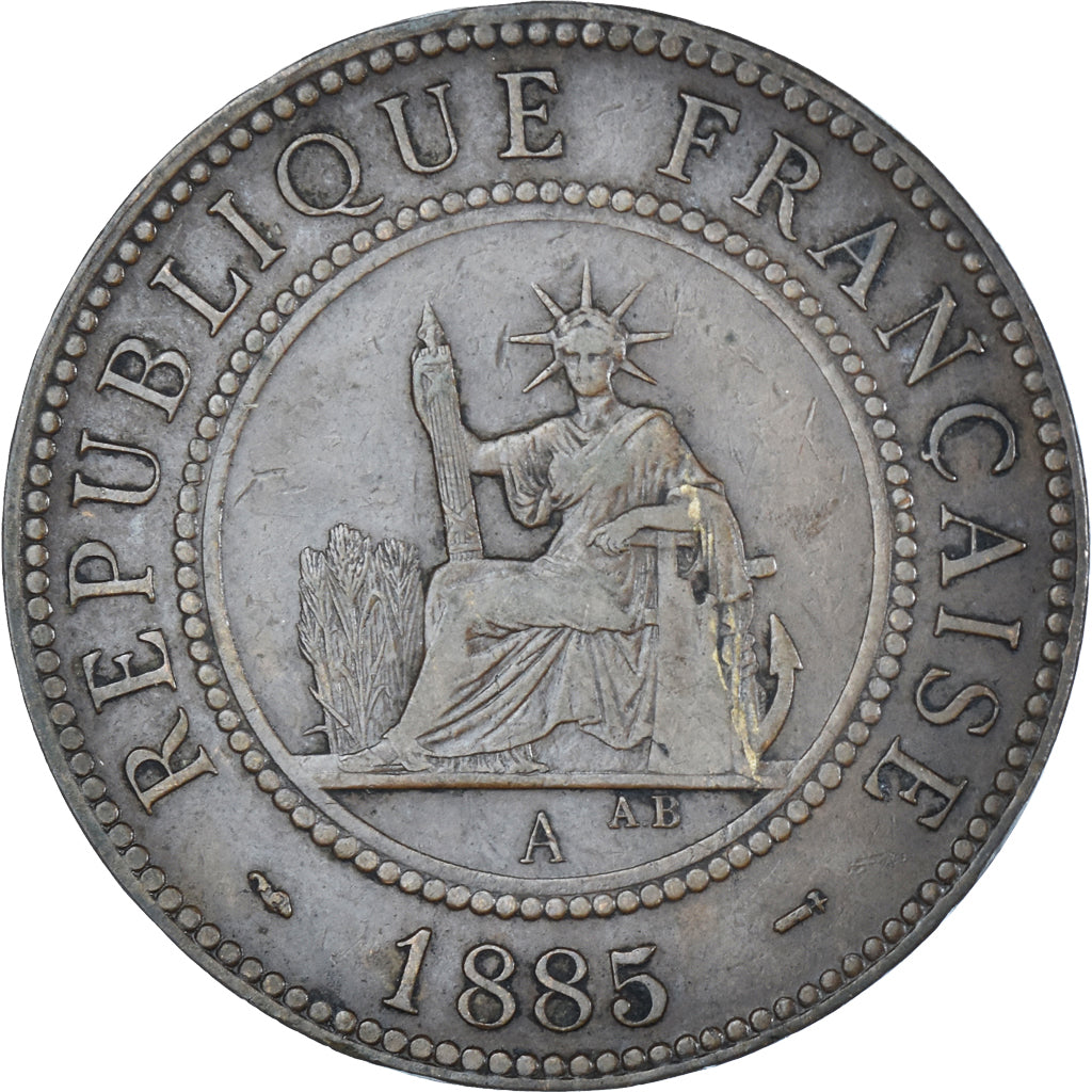 Coin, FRENCH COCHIN CHINA, Cent, 1885
