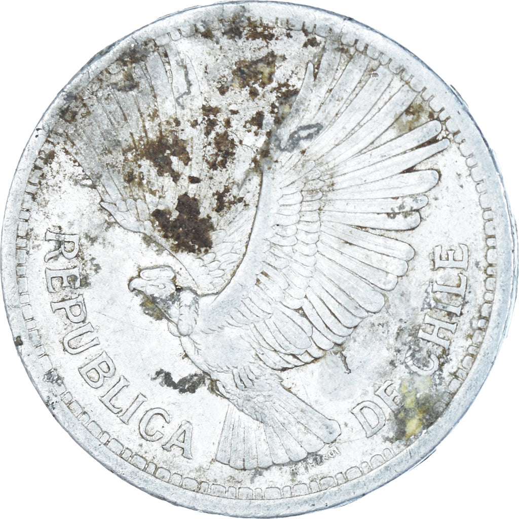 Moneda, Chile, 10 Pesos, 1958