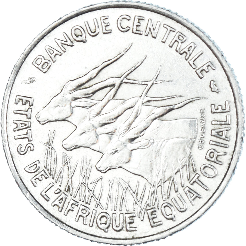 Coin, EQUATORIAL AFRICAN STATES, 100 Francs, 1967