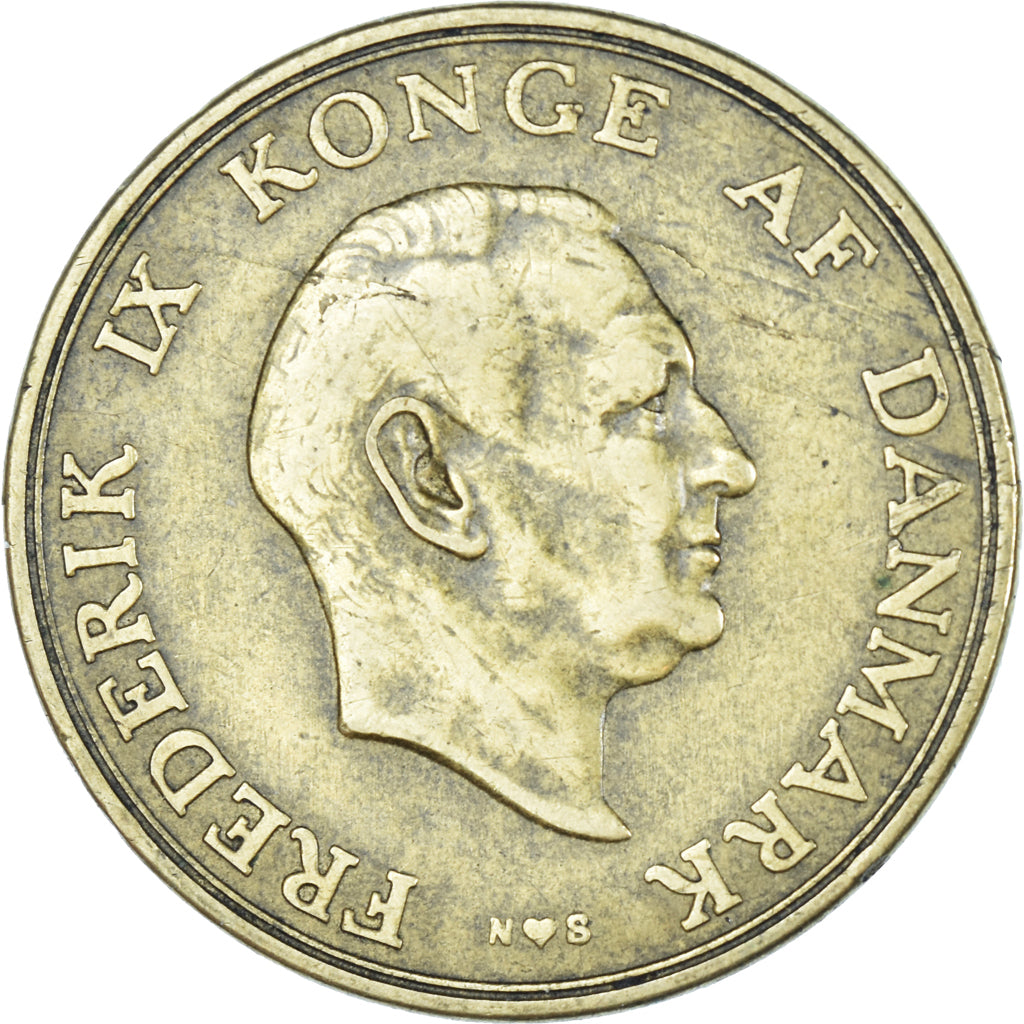 Moneda, Dinamarca, 2 Kroner, 1952
