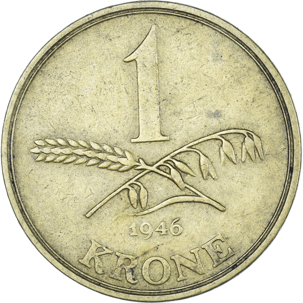 Munten, Denemarken, Krone, 1946