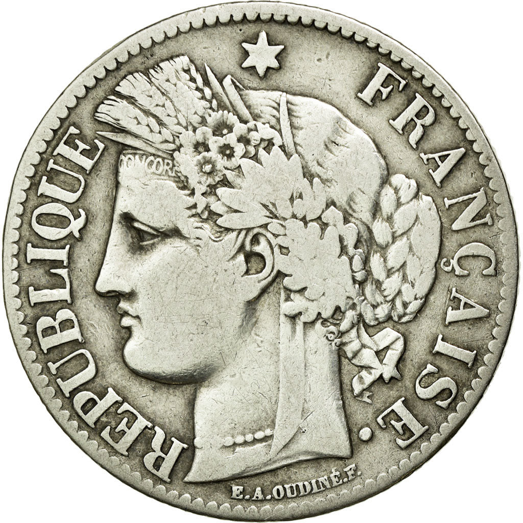 Monnaie, France, Cérès, 2 Francs, 1871, Paris, TB+, Argent, KM:817.1