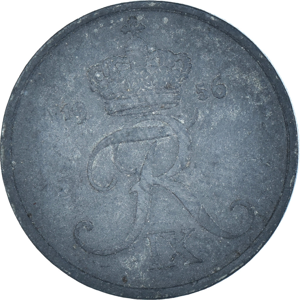 Monnaie, Danemark, 2 Öre, 1956