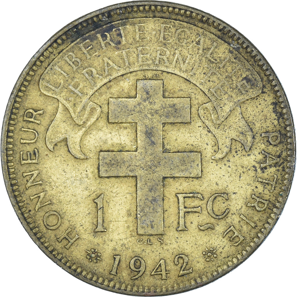 Munten, Equatoriaal Afrika, Franc, 1942