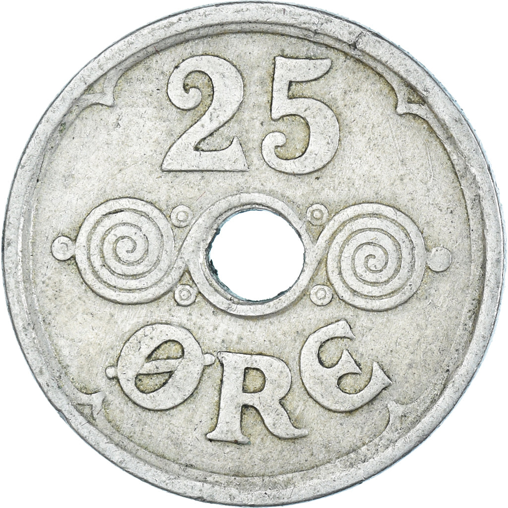 Moneta, Danimarca, 25 Öre, 1924