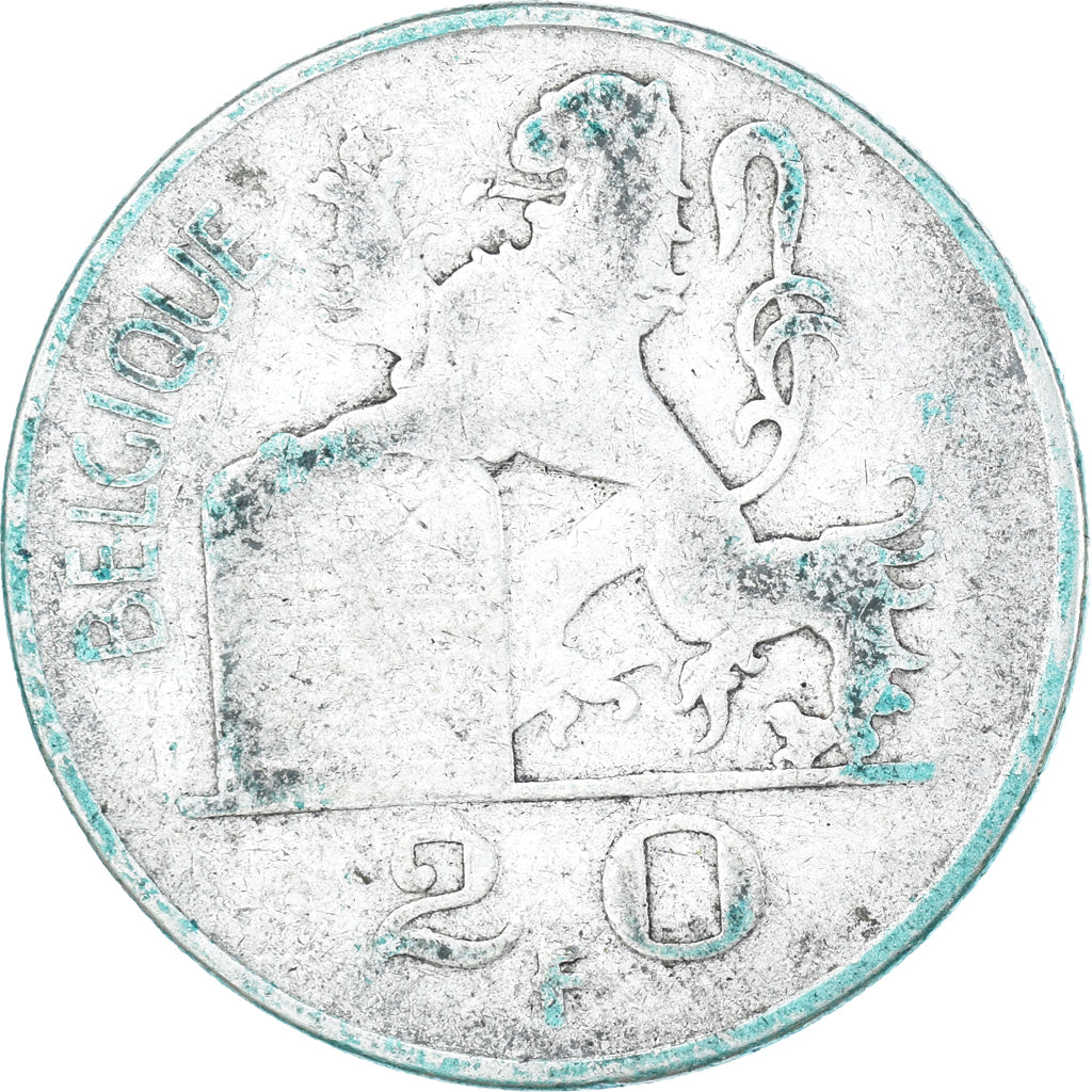 Coin, Belgium, 20 Francs, 20 Frank, 1950