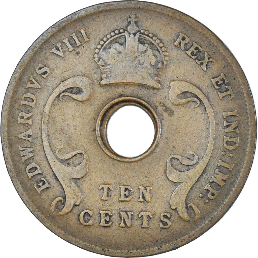 Coin, EAST AFRICA, 10 Cents, 1936