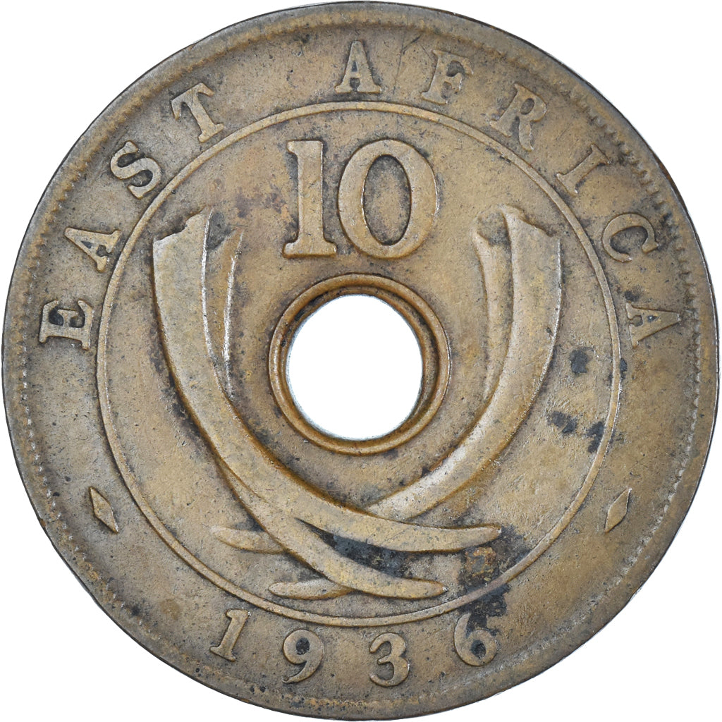 Coin, EAST AFRICA, 10 Cents, 1936