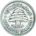 Coin, Lebanon, 50 Piastres, 1952