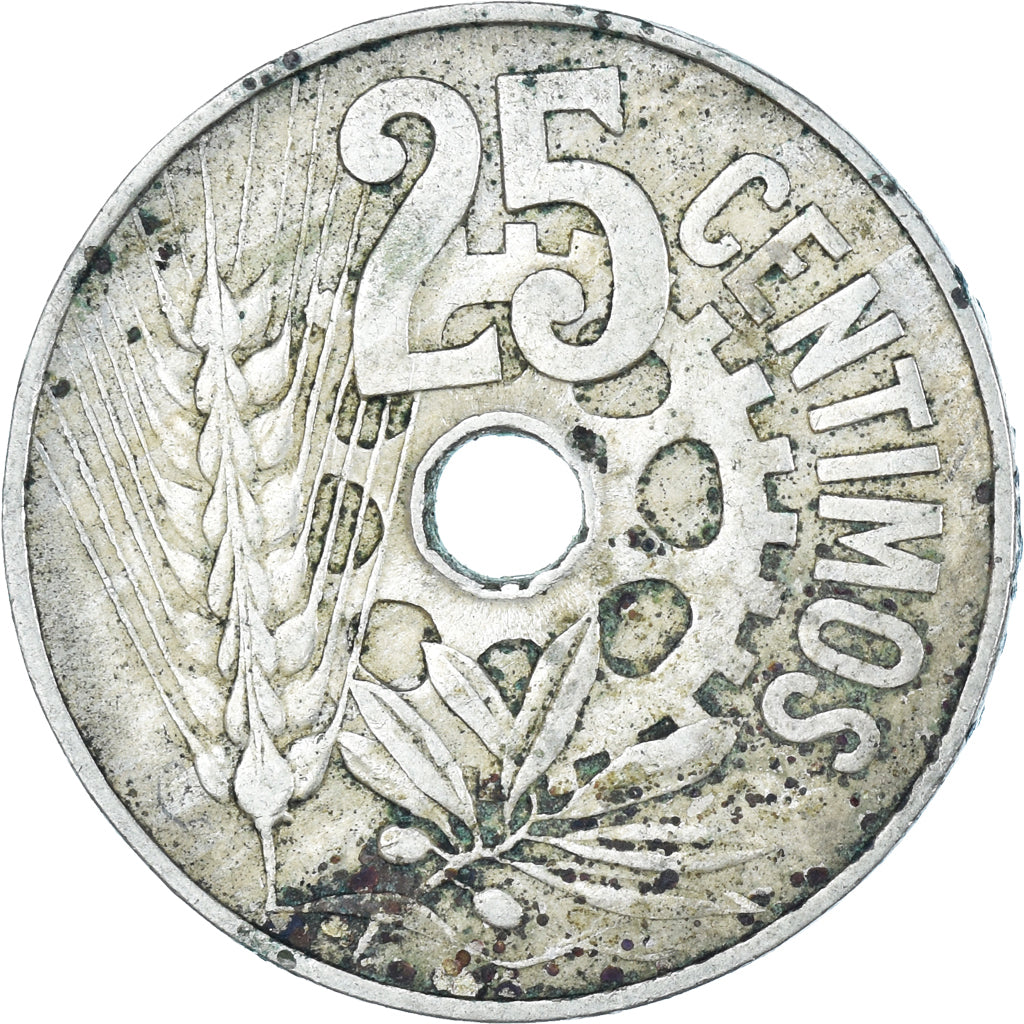 Moneda, España, 25 Centimos, 1934