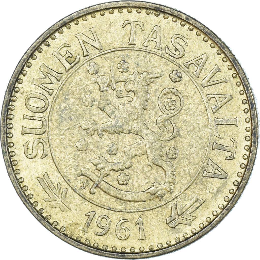 Moneda, Finlandia, 10 Markkaa, 1961