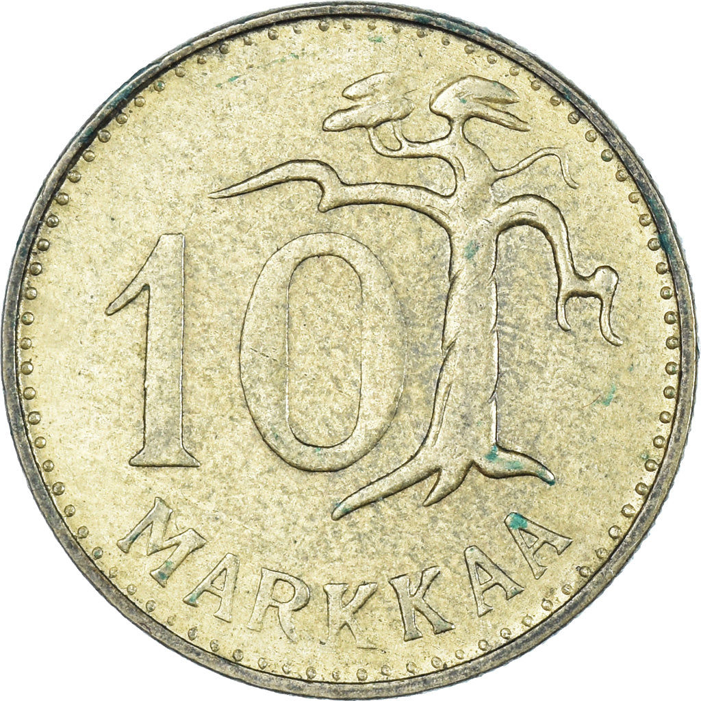 Moneda, Finlandia, 10 Markkaa, 1961