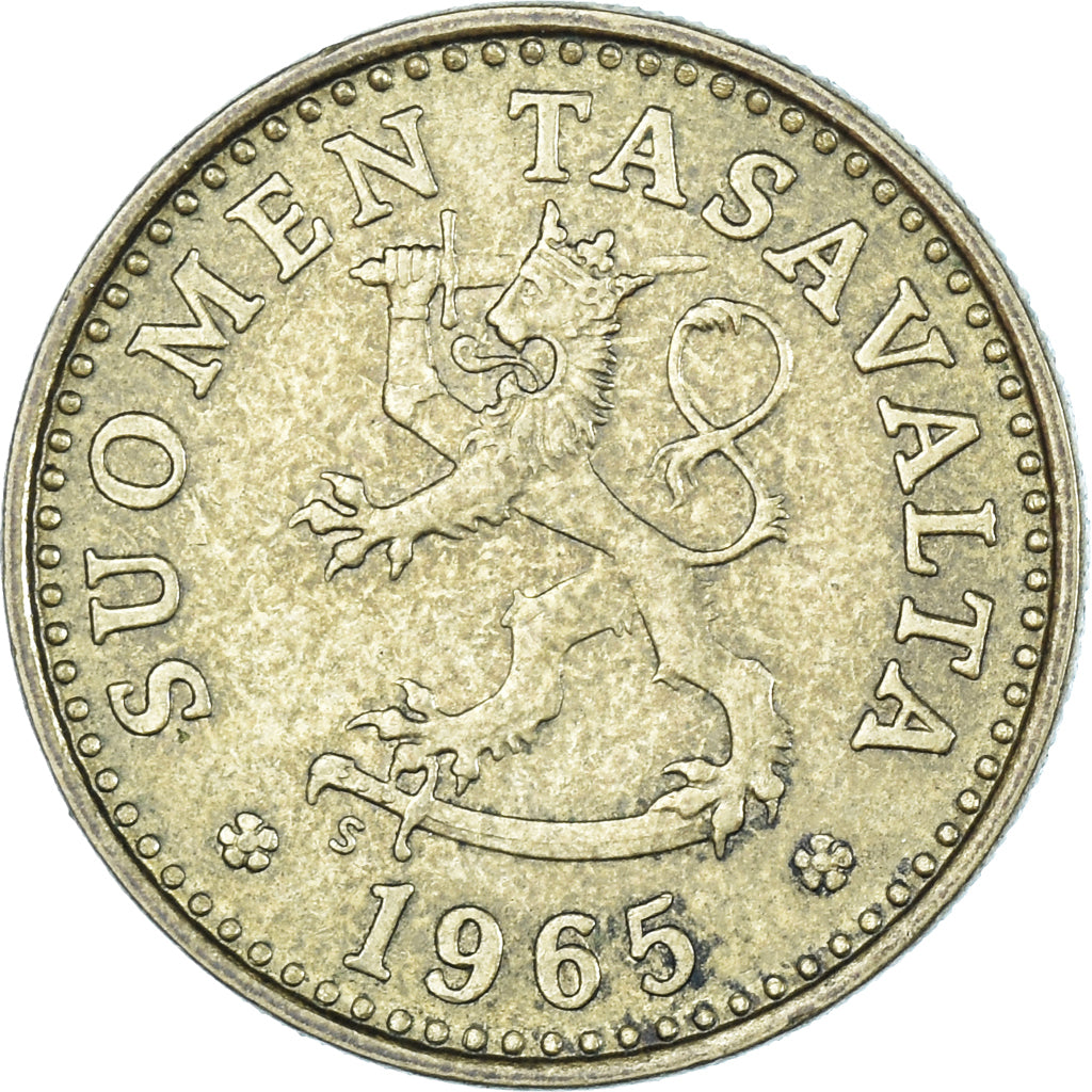 Munten, Finland, 10 Pennia, 1965