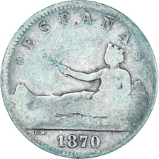 Moneda, España, Peseta, 1870