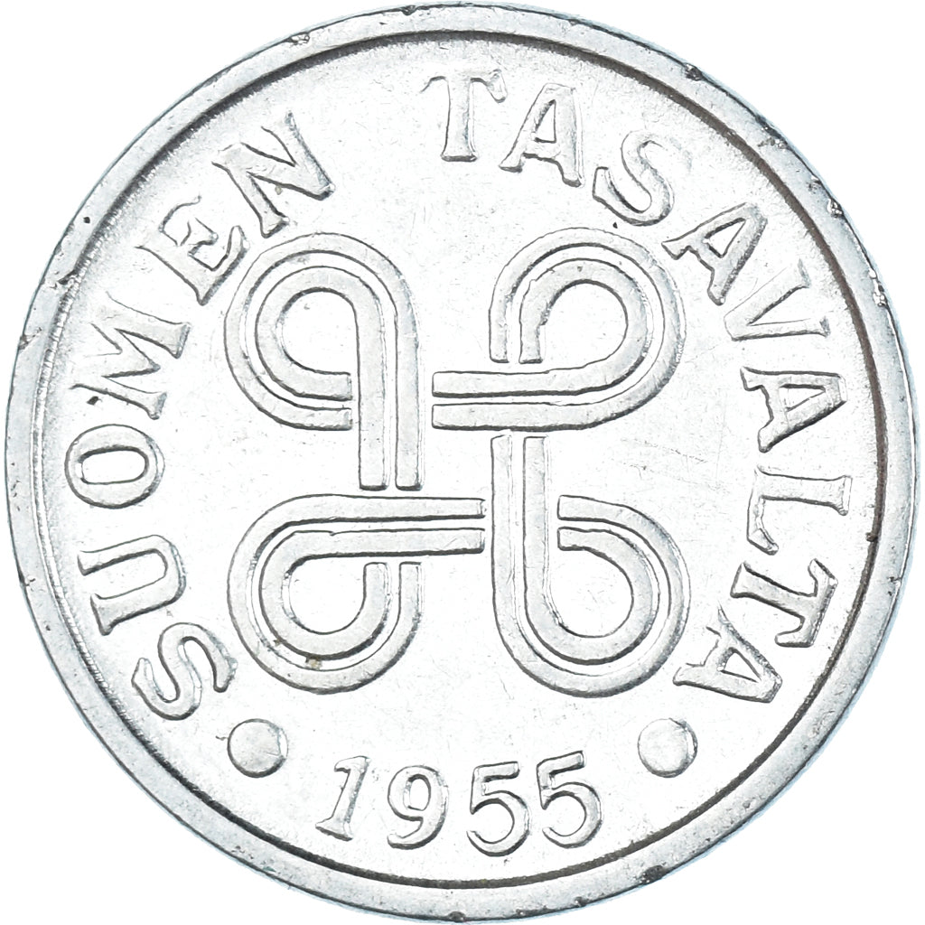 Monnaie, Finlande, 5 Markkaa, 1955