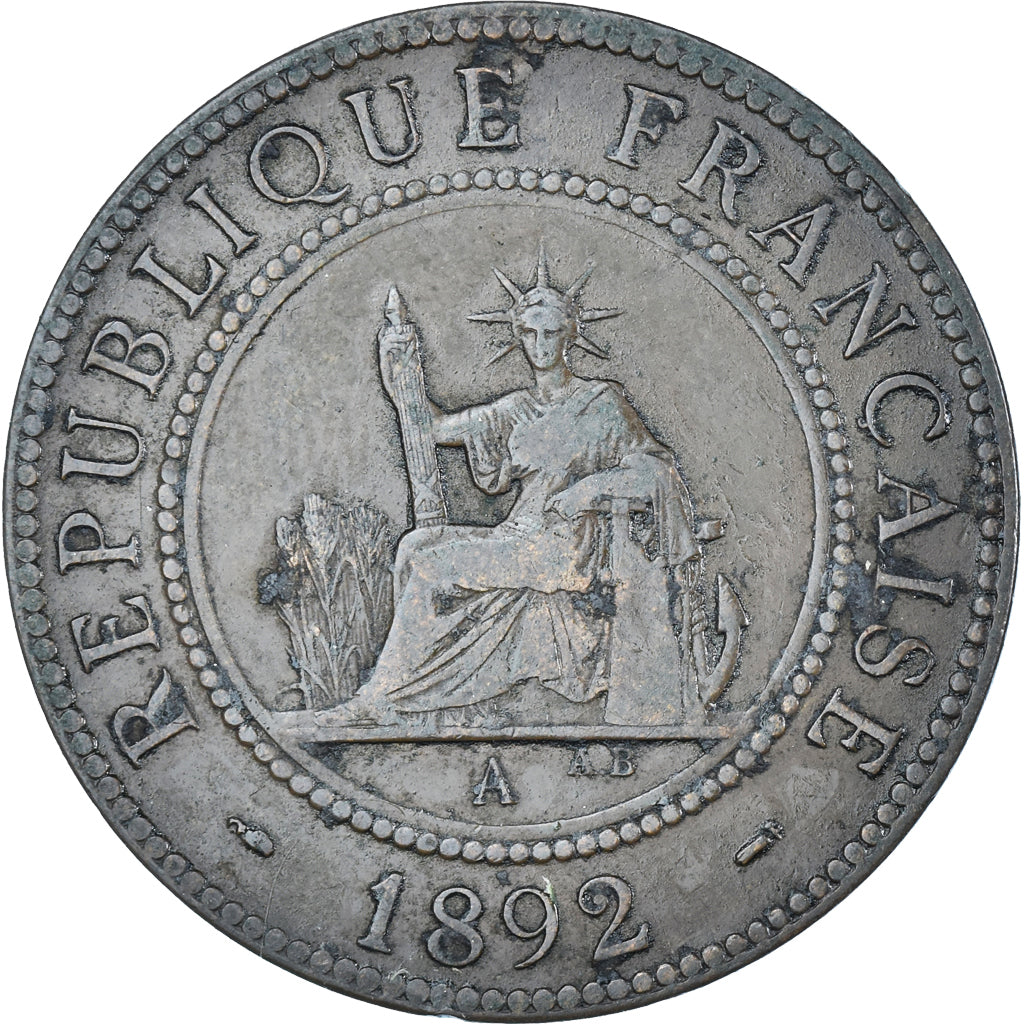 Munten, FRANS INDO-CHINA, Cent, 1892