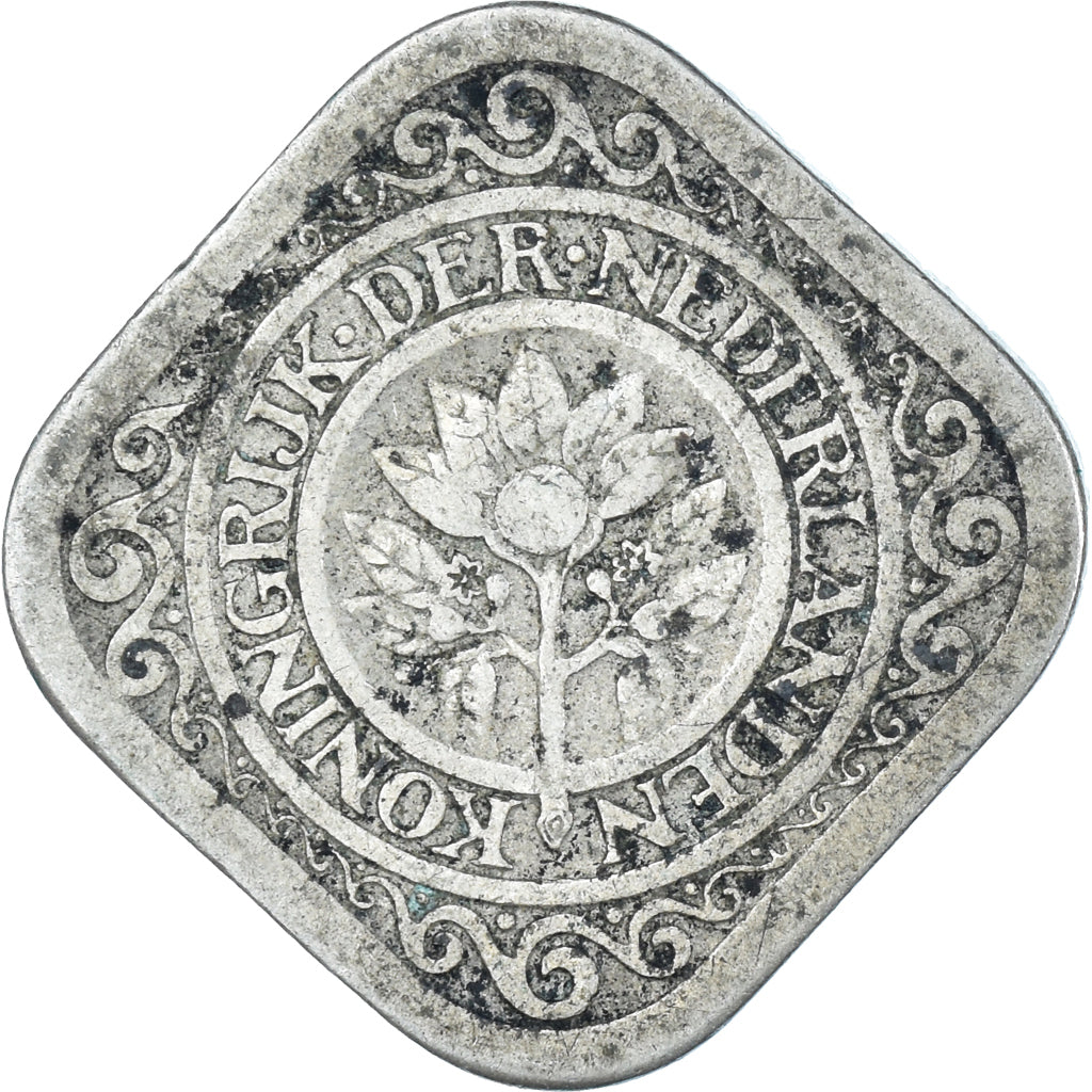 Moeda, Países Baixos, 5 Cents, 1913