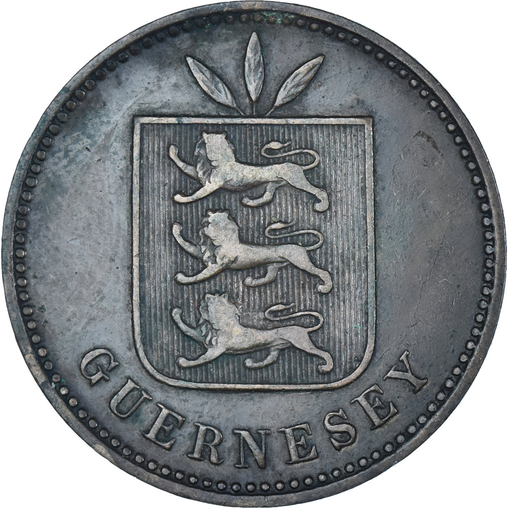 Monnaie, Guernesey, 4 Doubles, 1911