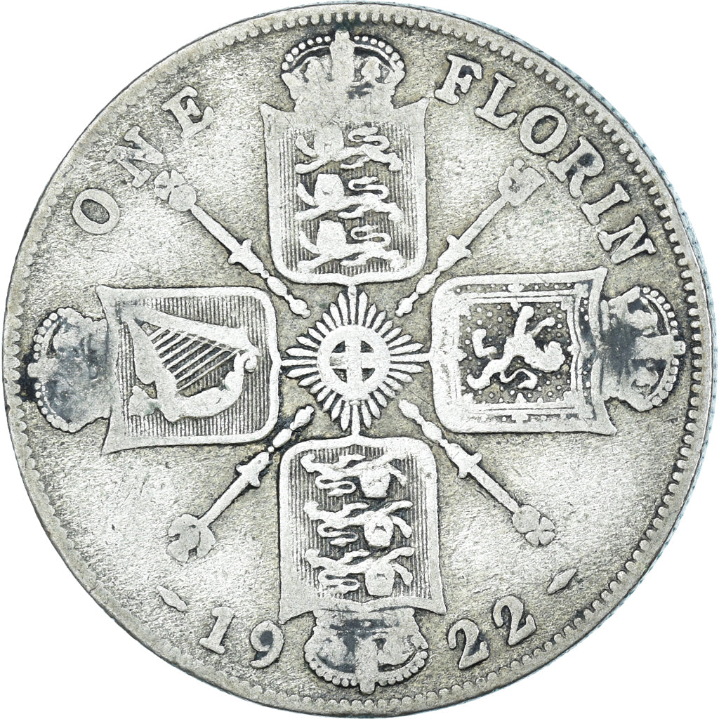 Monnaie, Grande-Bretagne, Florin, 1922