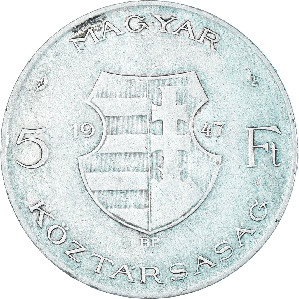 Moneda, Hungría, 5 Forint, 1947