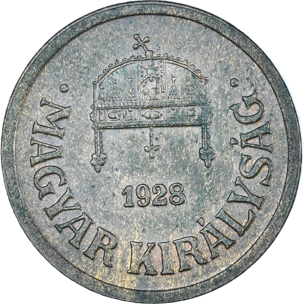 Münze, Ungarn, 2 Filler, 1928